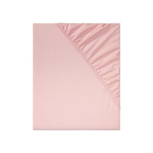 LIVARNO home Napínací prostěradlo Renforcé, 140–160 x (světle růžová)