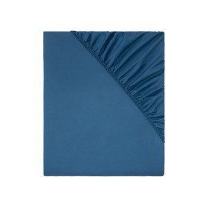 LIVARNO home Napínací prostěradlo Renforcé 180–200 x  (modrá)