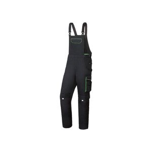 PARKSIDE® Pánské profesionální pracovní kalhoty (52, černá/neonová zelená)