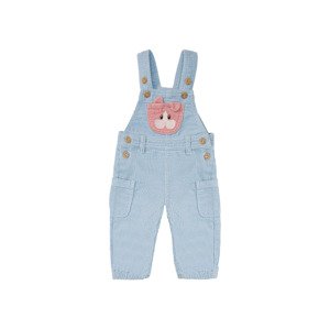 lupilu Dětské kalhoty s laclem / Dětské šaty s  (, 80, světle modrá)
