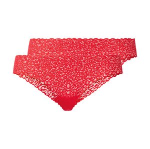 esmara Dámské krajkové kalhotky, 2 kusy (XS (32/34), červená)