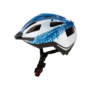 CRIVIT Dětská cyklistická helma s koncovým svět (malé děti, modrá/bílá)