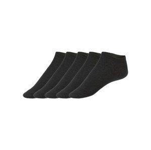 esmara Dámské nízké ponožky, 5 párů (35/38, černá)