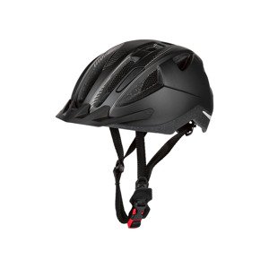 Crivit Dámská / Pánská cyklistická helma s koncovým světlem (černá/šedá l/xl)