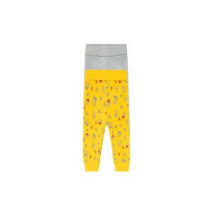 lupilu Chlapecké kalhoty "Jogger" BIO, 2 kusy (50/56, žlutá/šedá)