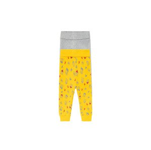 lupilu® Chlapecké kalhoty "Jogger" s BIO bavlnou, 2 kusy (86/92, žlutá/šedá)