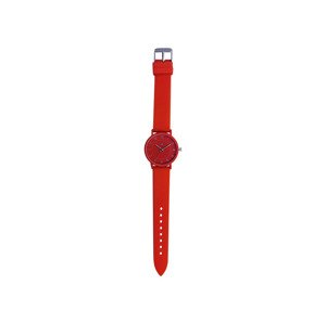 AURIOL Náramkové hodinky se silikonovým řemínke (červená)