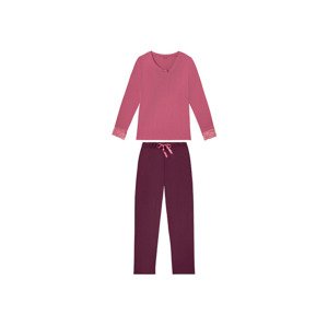 esmara Dámské pyžamo (female, XS (32/34), světle růžová / bordó)