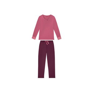 esmara Dámské pyžamo (female, XS (32/34), světle růžová / bordó)