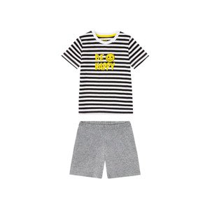 Chlapecké pyžamo BIO (child#male, 98/104, pruhy/šedá)