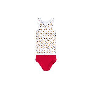 Souprava dívčího spodního prádla BIO, 2d (child#female#ne#Žádný údaj, 110/116, červená/bílá)