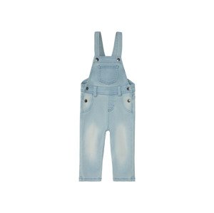 lupilu® Dětské kalhoty s laclem BIO (baby/infant#male#ne, 80, světle modrá)