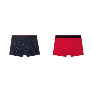LIVERGY Pánské boxerky, 2 kusy (male, 7/XL, námořnická modrá / červená )