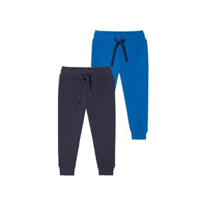 lupilu® Chlapecké tepláky, 2 kusy (child#male#ne, 98/104, modrá / navy modrá)