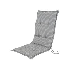 LIVARNO home Potah na židli / křeslo Sevilla, 113 x 5 (polyester#polstrovaný#vysoký opěrný polštář#ne#vysoké opěradlo#Bez vzoru, šedá)