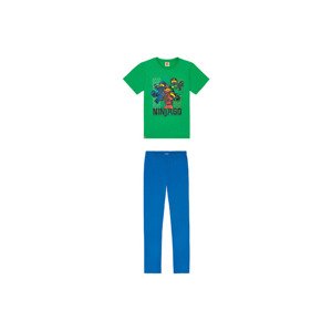 LEGO Dětské pyžamo  (child#male, 98/104, Ninjago zelená/modrá)