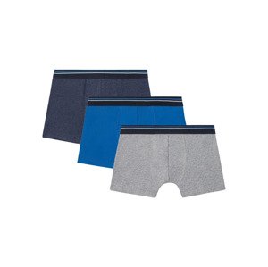 LIVERGY Pánské boxerky, 3 kusy (5/M, navy modrá)
