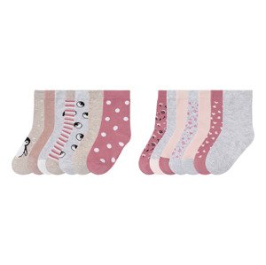 lupilu® Dívčí ponožky BIO, 7 párů (child 2 years onwards#female)