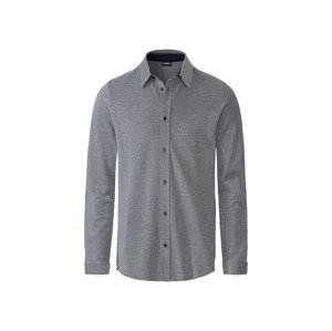 LIVERGY® Pánská business košile „Slim Fit“ (adult#male#ne, 41, černá/bílá)