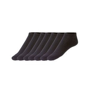 LIVERGY® Pánské nízké ponožky, 7 párů  (adult#male, 43/46, černá)