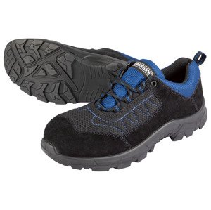 PARKSIDE Pánská kožená bezpečnostní obuv S3 (45, černá/modrá)