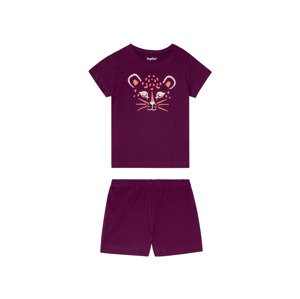 lupilu® Dívčí pyžamo (child#female#ne, 86/92, lila fialová)