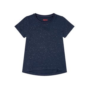 pepperts Dívčí triko (134/140, navy modrá / třpytky)