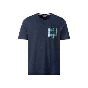 LIVERGY Pánské triko na spaní (S (44/46), navy modrá)