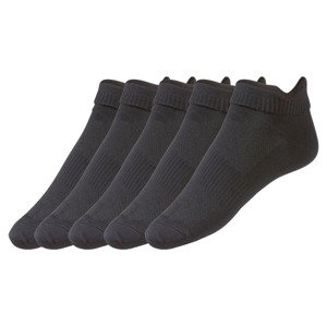 CRIVIT Dámské funkční nízké ponožky, 5 párů (35/38, černá)
