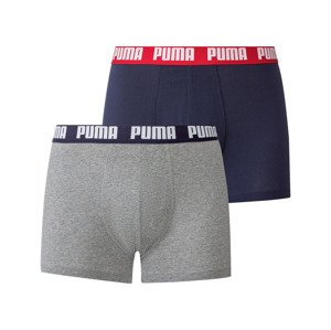 Puma Pánské boxerky, 2 kusy (S, modrá/šedá)