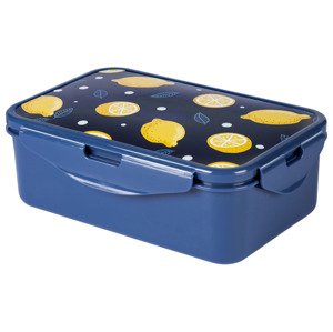 ERNESTO Svačinový box  (modrá/citron)