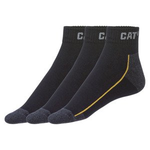 Caterpillar Pánské pracovní ponožky, 3 páry (černá, 47/50)