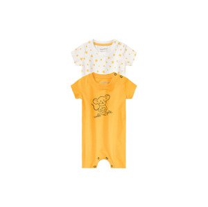 lupilu Chlapecké pyžamo BIO, 2 kusy (62, hvězdy  / žlutá)