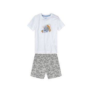 Chlapecké pyžamo (child 2 years onwards#male, 110/116, bílá/šedá)