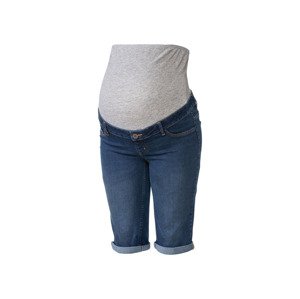 esmara® Dámské těhotenské džínové kraťasy (adult#female#ano, 34, tmavě modrá)