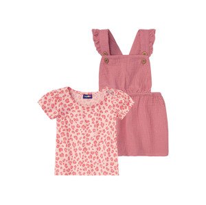 lupilu® Dívčí souprava s BIO bavlnou, 2dílná (baby/infant#female#ne, 86, růžová)