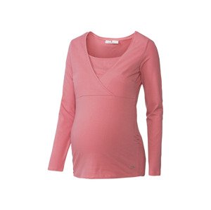 bellybutton Dámské těhotenské triko s dlouhými rukáv (40, korálová)