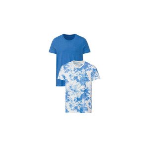 LIVERGY® Pánské triko, 2 kusy (adult#male#ne, S (44/46), modrá)