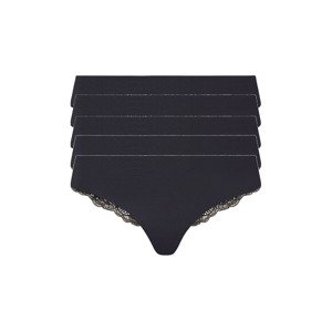 esmara® Dámské bezešvé kalhotky, 5 kusů (černá, S (36/38))