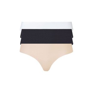 esmara® Dámské bezešvé kalhotky, 5 kusů (adult#female#ne#pants, M (40/42), černá/béžová/bílá)