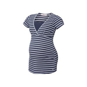 bellybutton Dámské těhotenské triko (36, pruhy navy modrá / bílá)