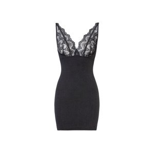 esmara® Dámské bezešvé tvarující šaty (adult#female#ne, S (36/38), černá úzká ramínka )