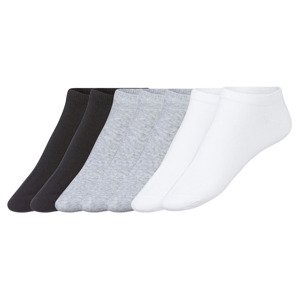 esmara® Dámské nízké ponožky, 7 párů  (adult#female, 35/38, bílá/šedá/černá)