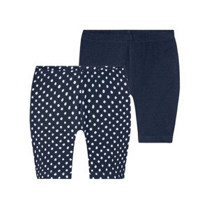 pepperts!® Dívčí cyklistické kraťasy, 2 kusy (child#female#ne, 134/140, vzorovaná navy modrá)