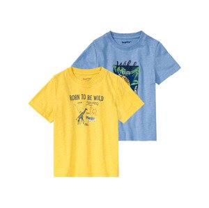 lupilu® Chlapecké triko, 2 kusy (child#male#ne, 110/116, světle modrá/žlutá)