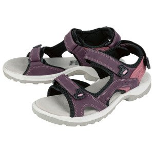 CRIVIT Dámské kožené trekingové sandály (37, růžovo-fialová)
