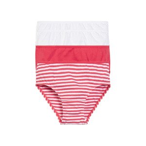 lupilu® Dívčí kalhotky s BIO bavlnou, 4 kusy (child#female#ne#briefs, 98/104, červená/bílá)