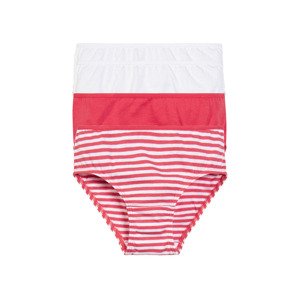 lupilu® Dívčí kalhotky s BIO bavlnou, 4 kusy (child#female#ne#briefs, 110/116, červená/bílá)