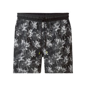 LIVERGY® Pánské koupací kraťasy XXL (adult#male, 4XL, černá vzorovaná)