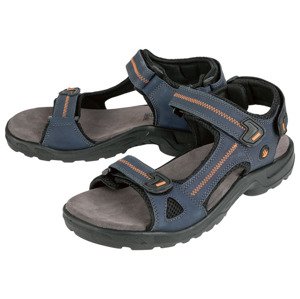 CRIVIT Pánské kožené trekingové sandály (41, námořnická modrá)